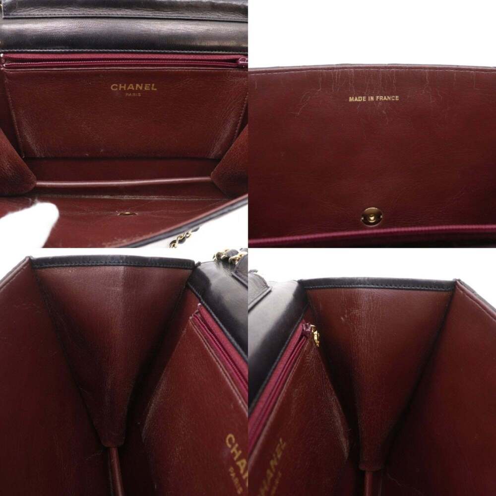 CHANEL Black Lambskin Leather Shoulder Bag - Picture 7 of 16